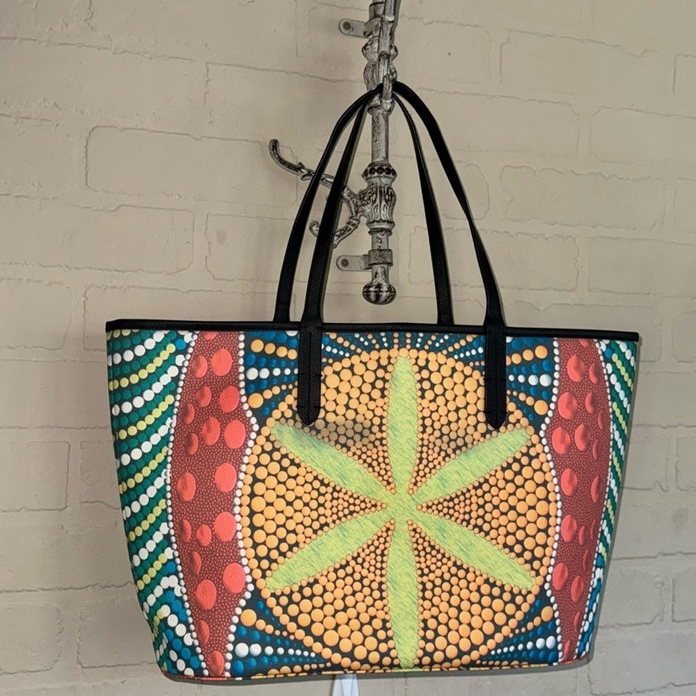 Oryany tote Casablanca Coated Canvas Multi Color Weekender Beach Bag - Picture 3 of 6